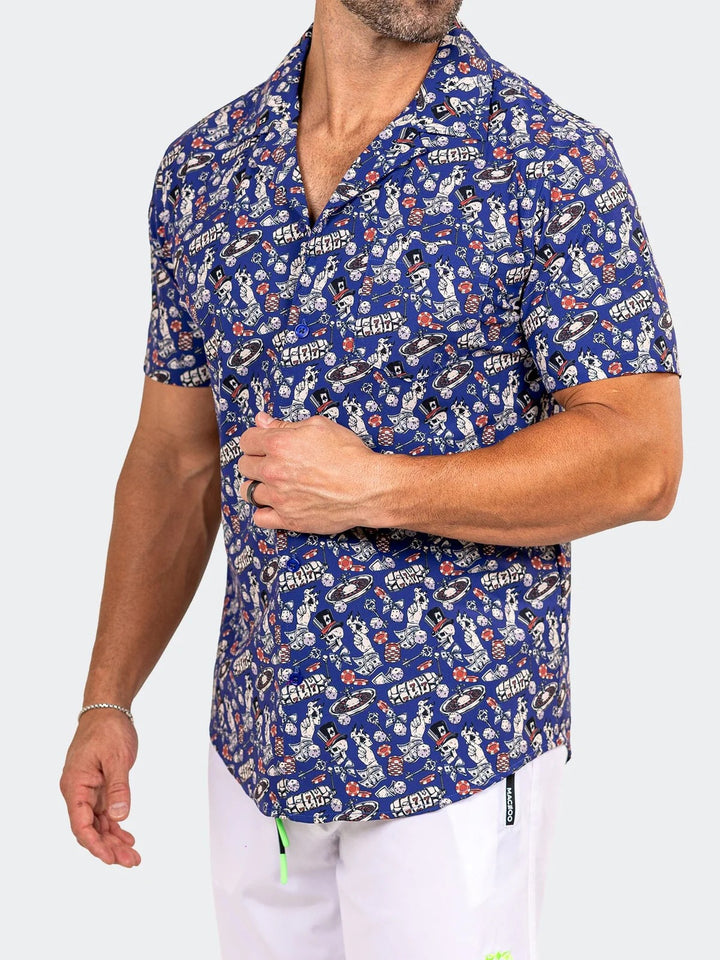 Maceoo Stretch Short-Sleeve Shirt | Shirts Marthyr0407 Black