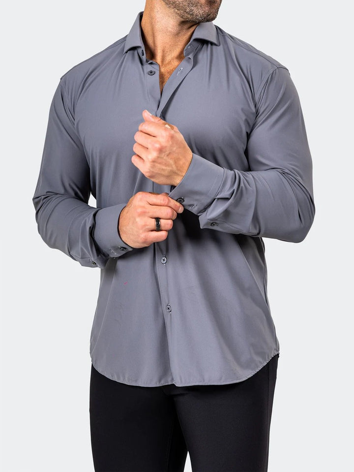 Maceoo Stretch Shirt | Eins Marthyr3014 Grey