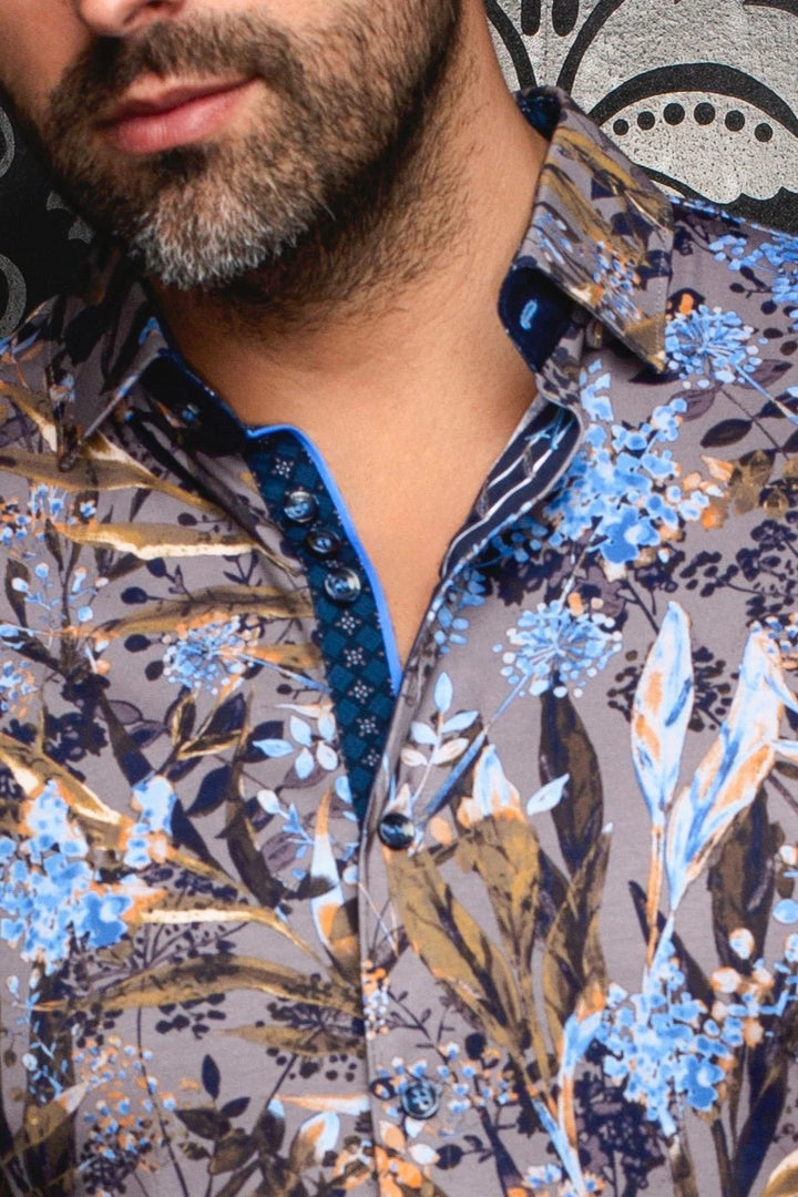 Au Noir Stretch Shirt | Devereaux Grey