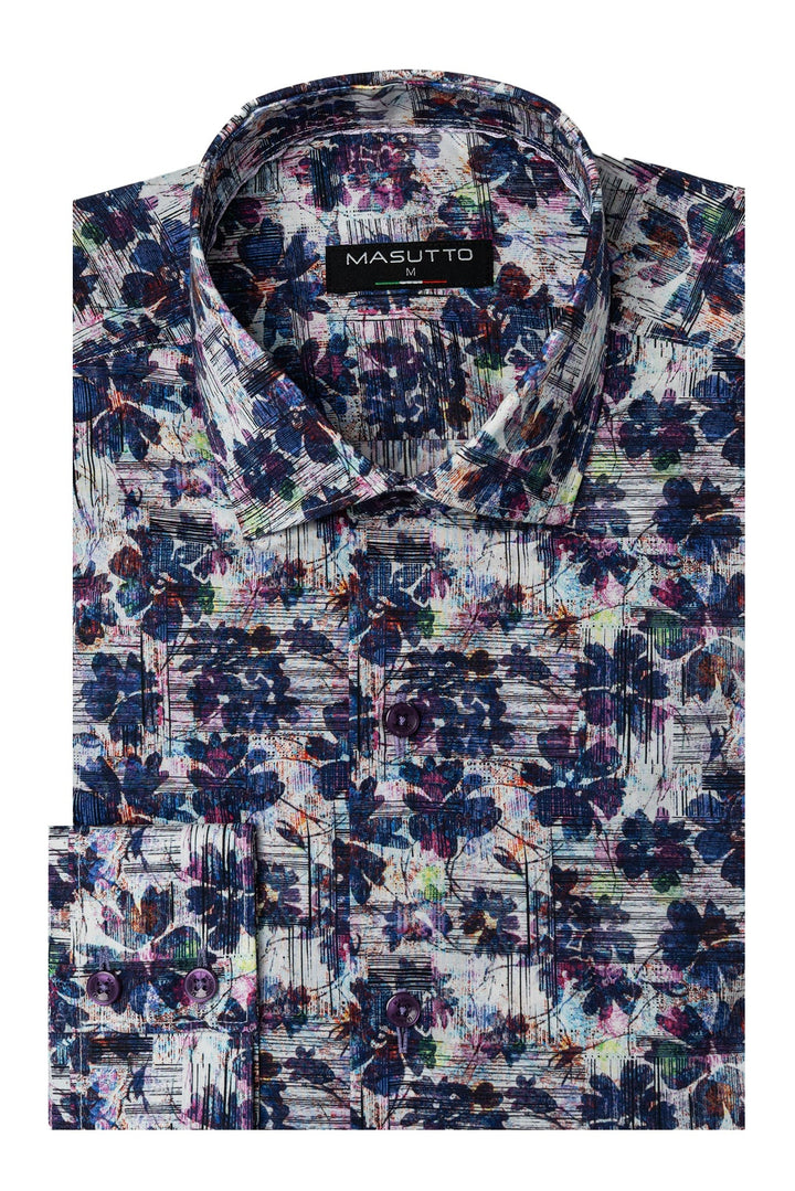 Masutto Shirt | ARMANDO-06 SLEEVE BUTTON DOWN SHIRT
