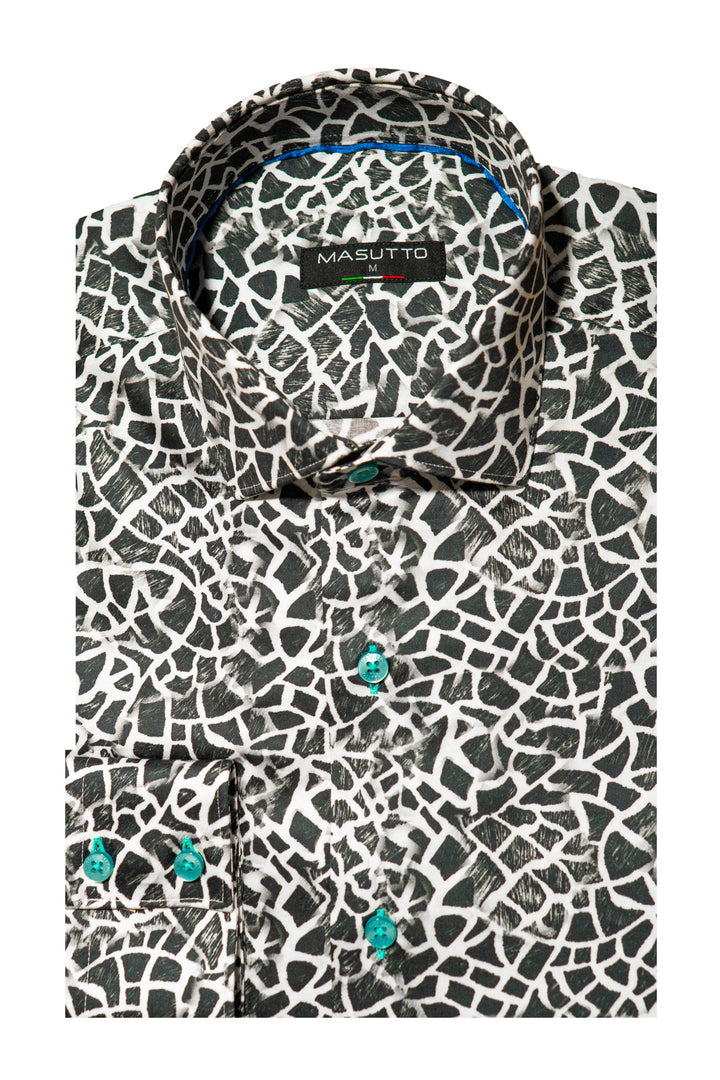 Masutto Shirt | OLIVER-18 SLEEVE BUTTON DOWN SHIRT