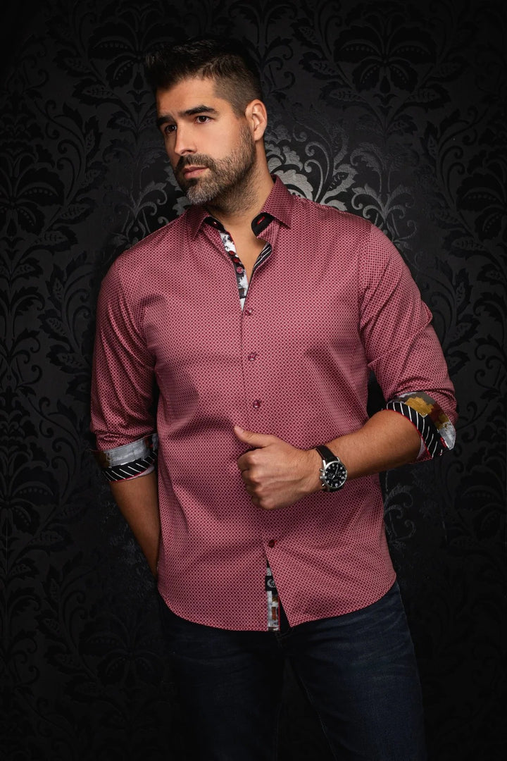 Au Noir Stretch Shirt | Sundance Burgundy