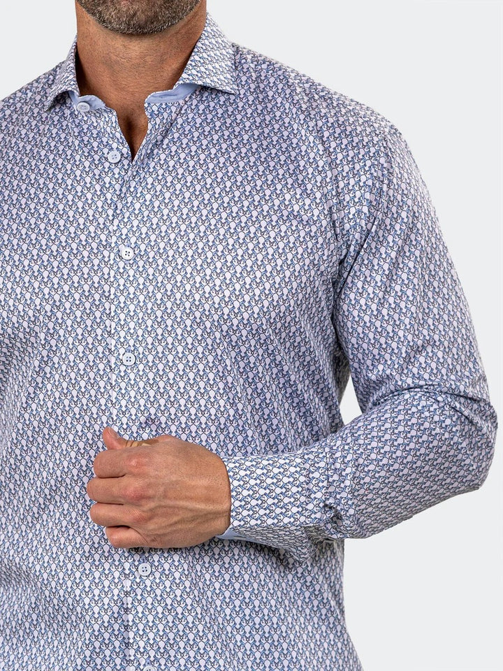 Maceoo Stretch Shirt | Eins Marthyr0245 White