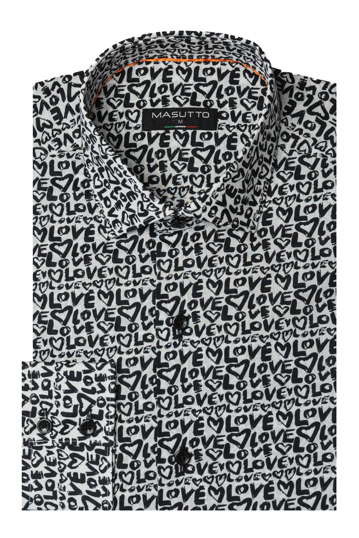 Masutto Shirt | BLOOM-05 SLEEVE BUTTON DOWN SHIRT