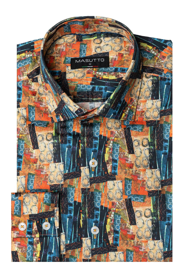 Masutto Shirt | MEMPHIS-26 SLEEVE BUTTON DOWN SHIRT