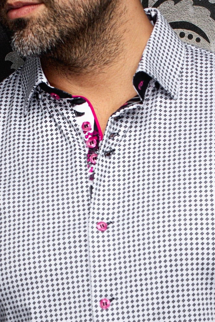 Au Noir Stretch Shirt | Polgar Black Grey