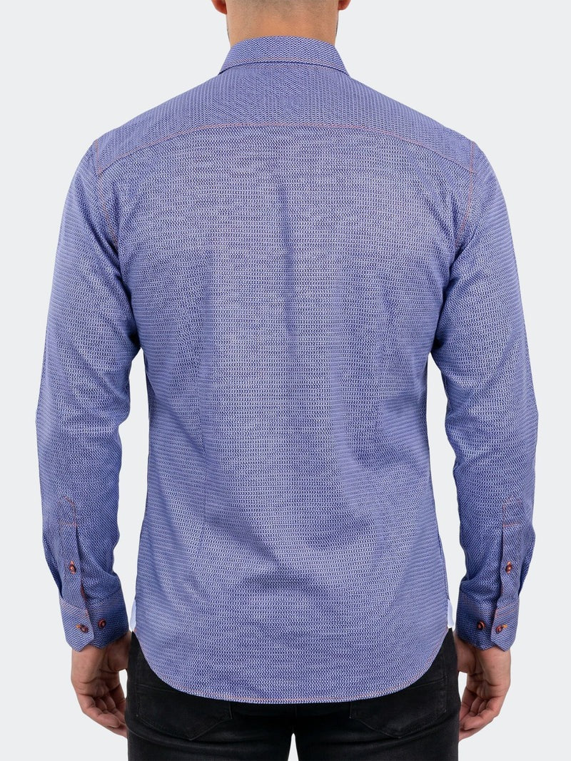 Maceoo Stretch Shirt | Einstein Dress Shirt LS Stretch Unknown3282 Blue