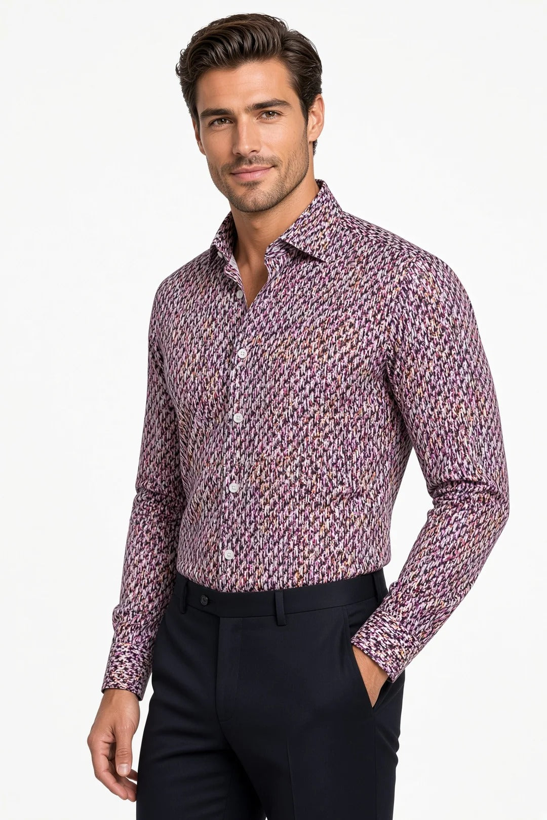 Masutto Shirt | OCH-52 LONG SLEEVE BUTTON DOWN SHIRT