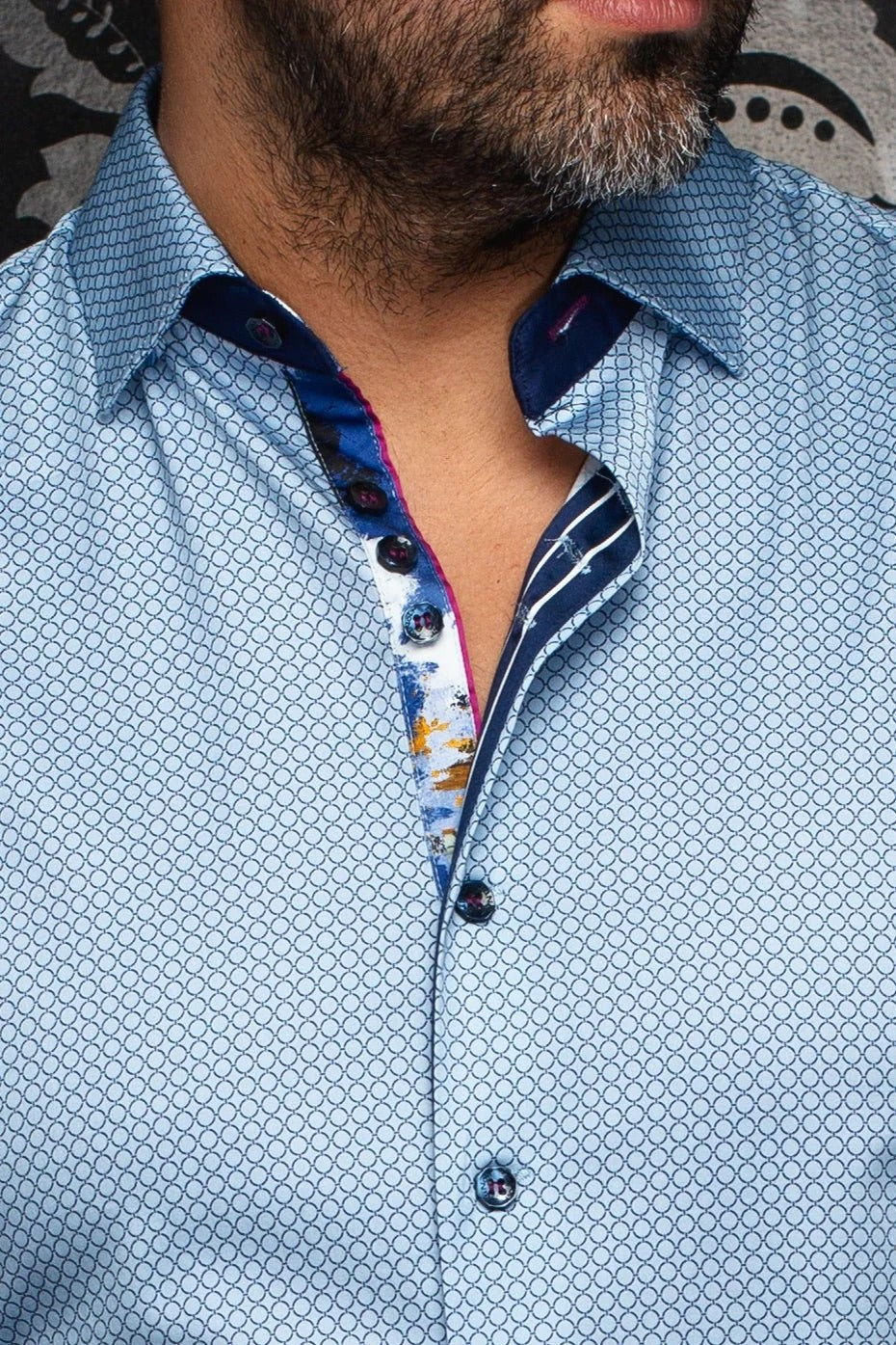 Au Noir Stretch Shirt | Barricade Light Blue