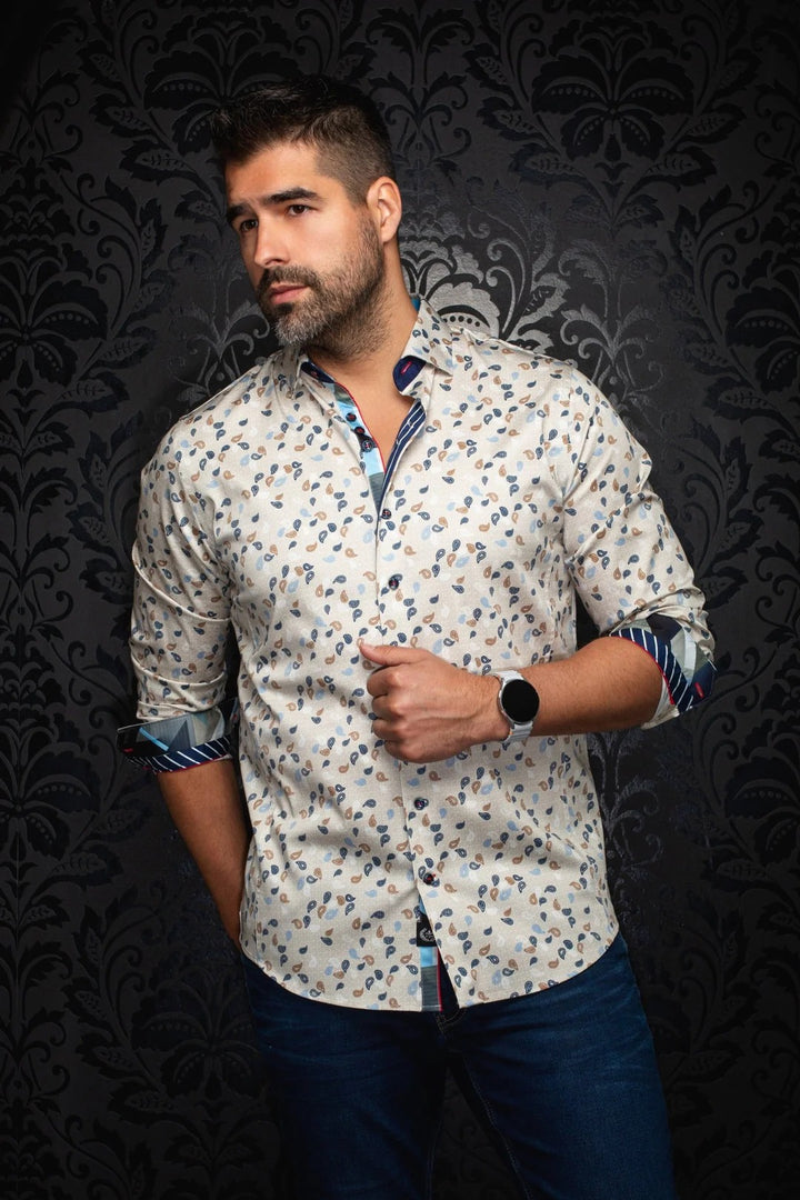Au Noir Stretch Shirt | Mumbai Stone