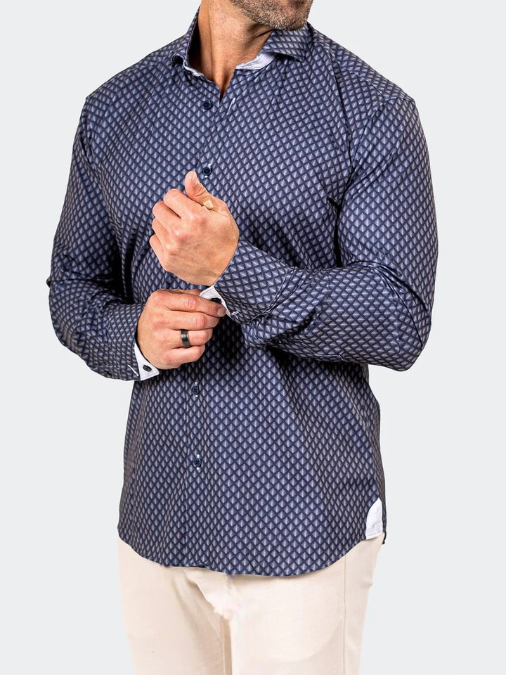 Maceoo Stretch Shirt | Eins Marthyr0210 Black