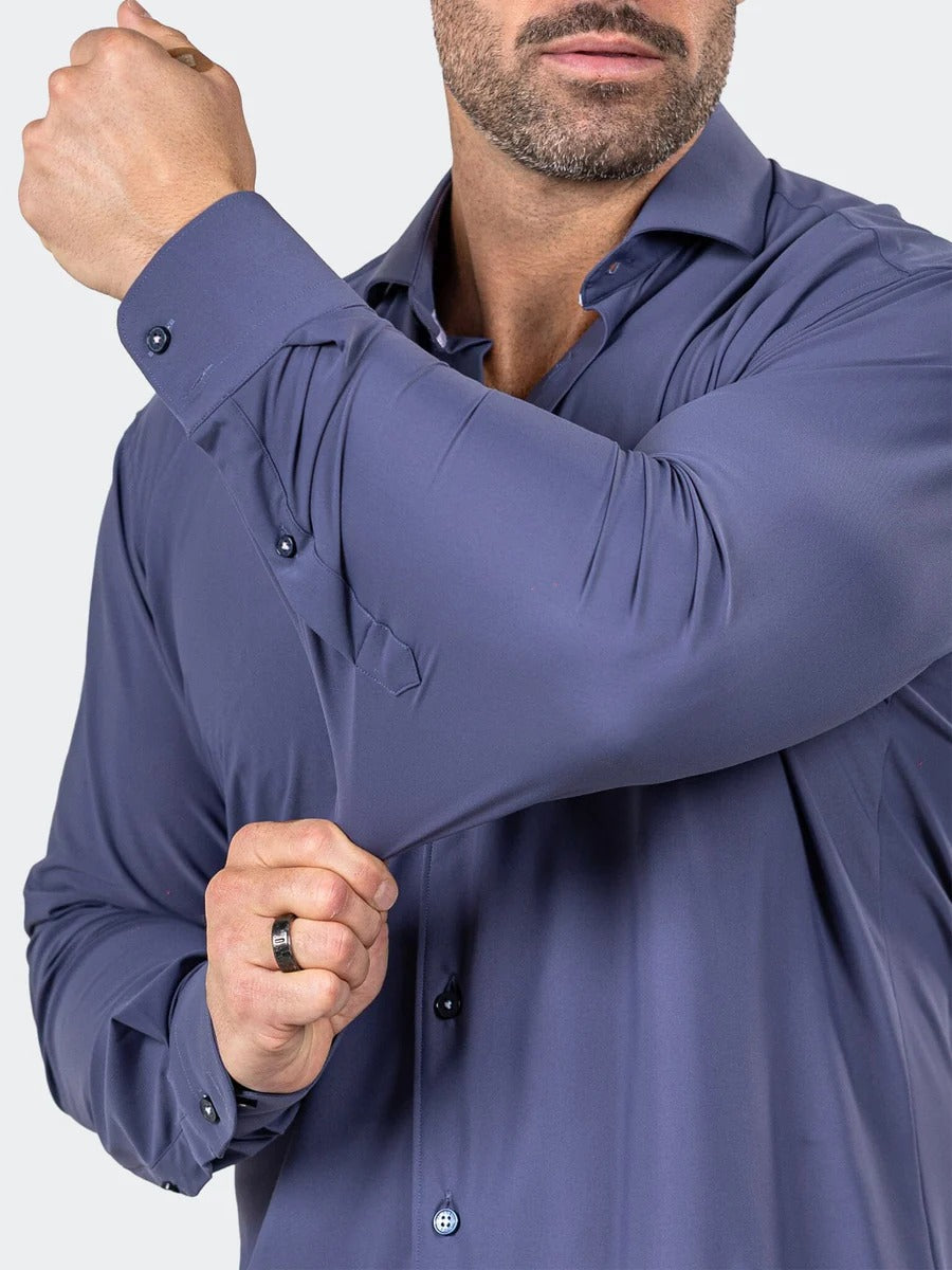 Maceoo Stretch Shirt | Eins Marthyr3011 Blue