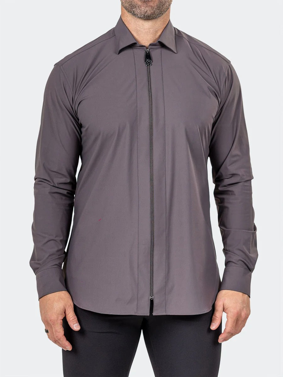 maceoo dress shirts Maceoo Stretch Shirt | Fibzip Marthyr3025 Brown