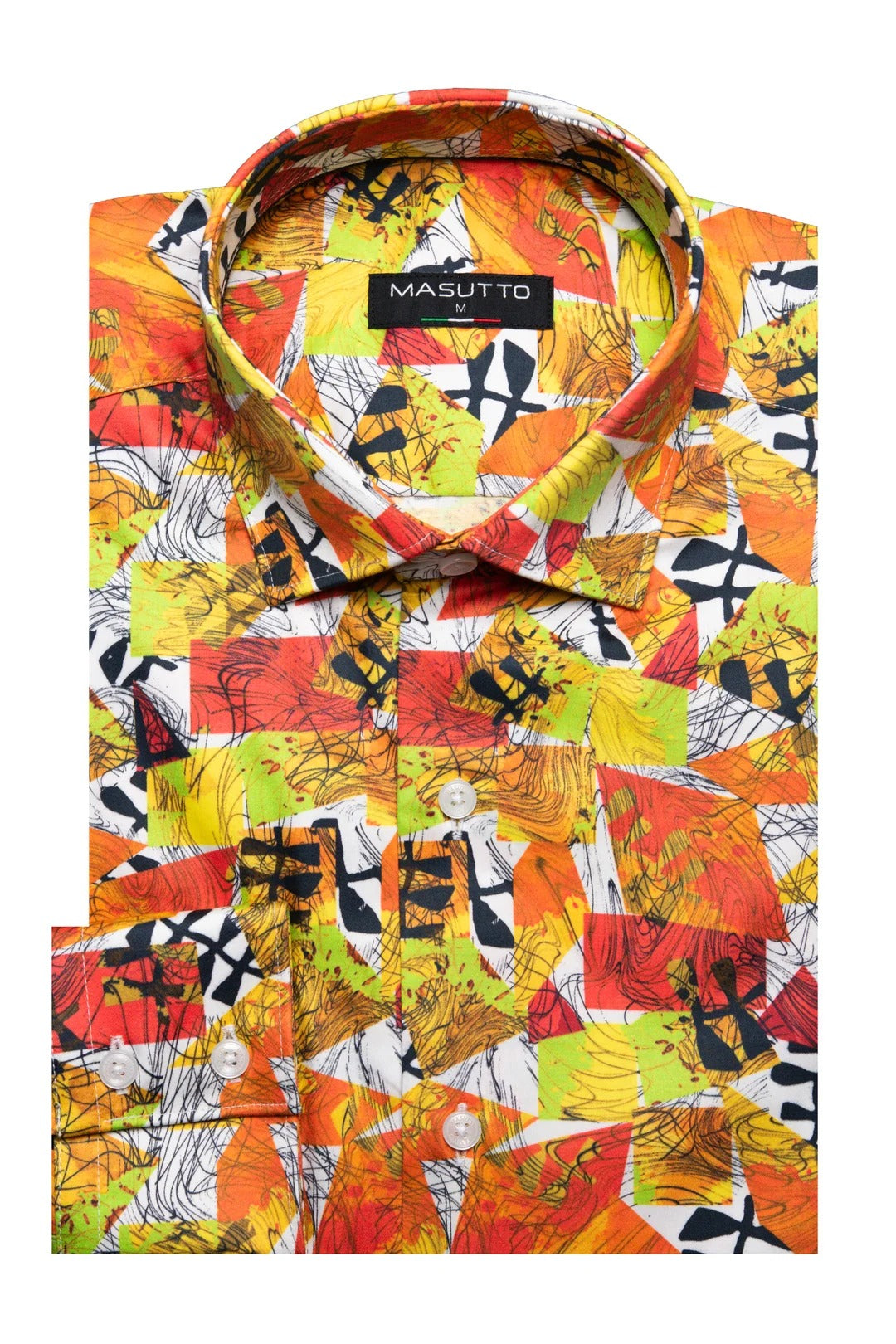 Masutto Shirt | MARCO-08 LONG SLEEVE BUTTON DOWN SHIRT