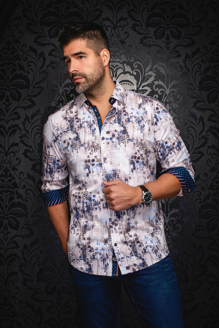 Au Noir Stretch Shirt | Cantabria Stone