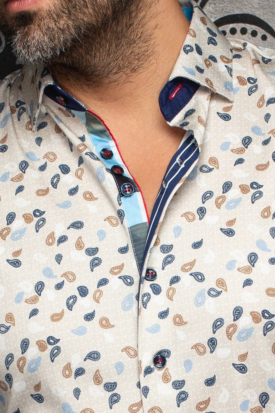 Au Noir Stretch Shirt | Mumbai Stone
