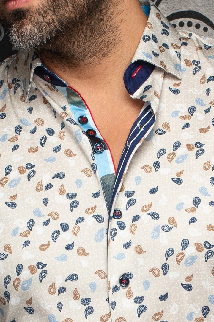 Au Noir Stretch Shirt | Mumbai Stone