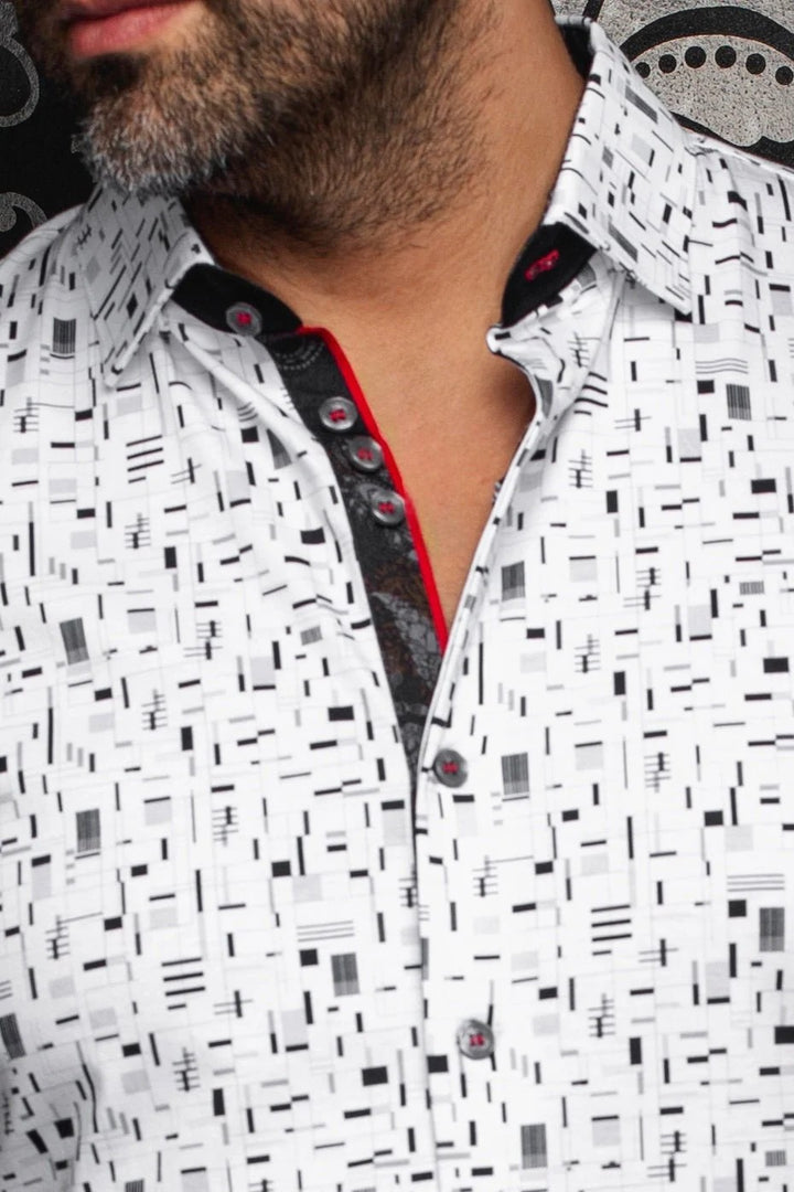 Au Noir Stretch Shirt | Stratta White