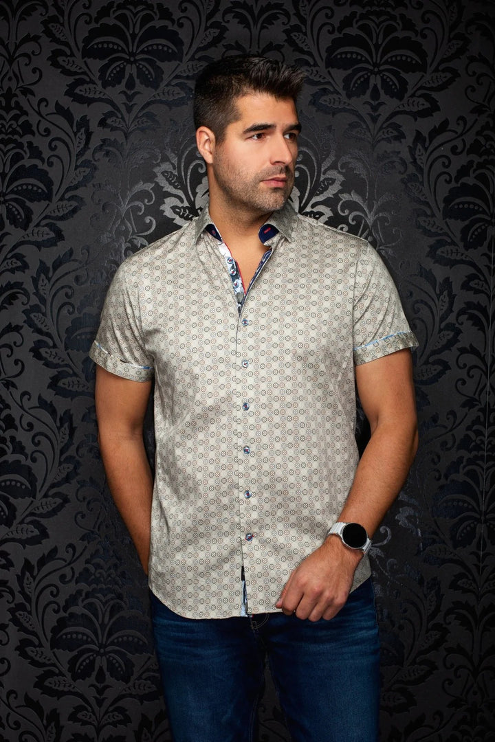 Au Noir Stretch Short Sleeve Shirt | Stoneridge Stone