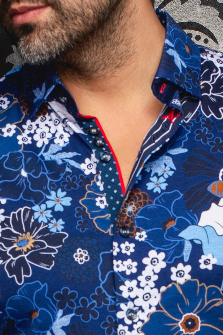 Au Noir Stretch Shirt | Ambrosia Navy