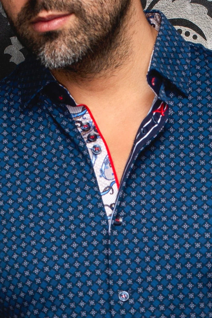 Au Noir Stretch Shirt | Genesis Navy