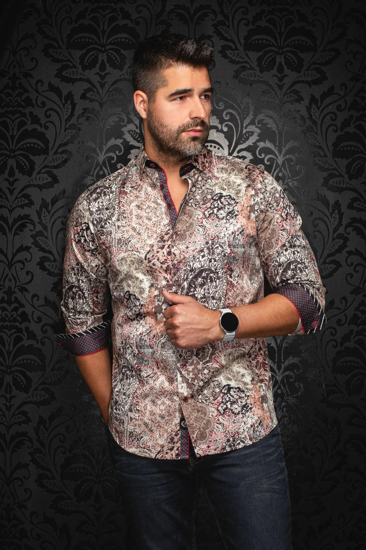 Au Noir Stretch Shirt | Indore Stone