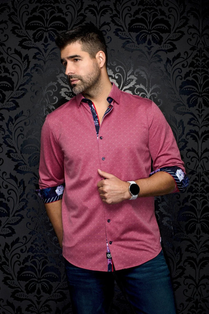 Au Noir Stretch Shirt | Palma Red
