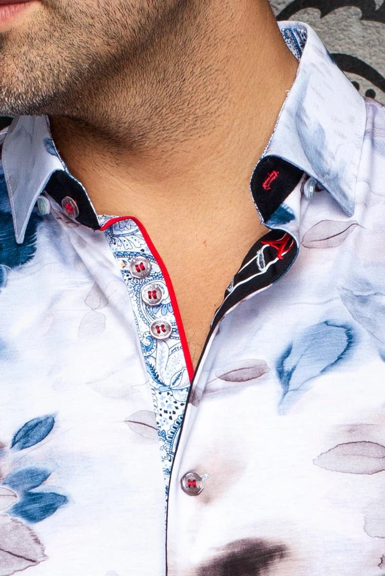 Au Noir Stretch Short Sleeve Shirt | Giverny Stone