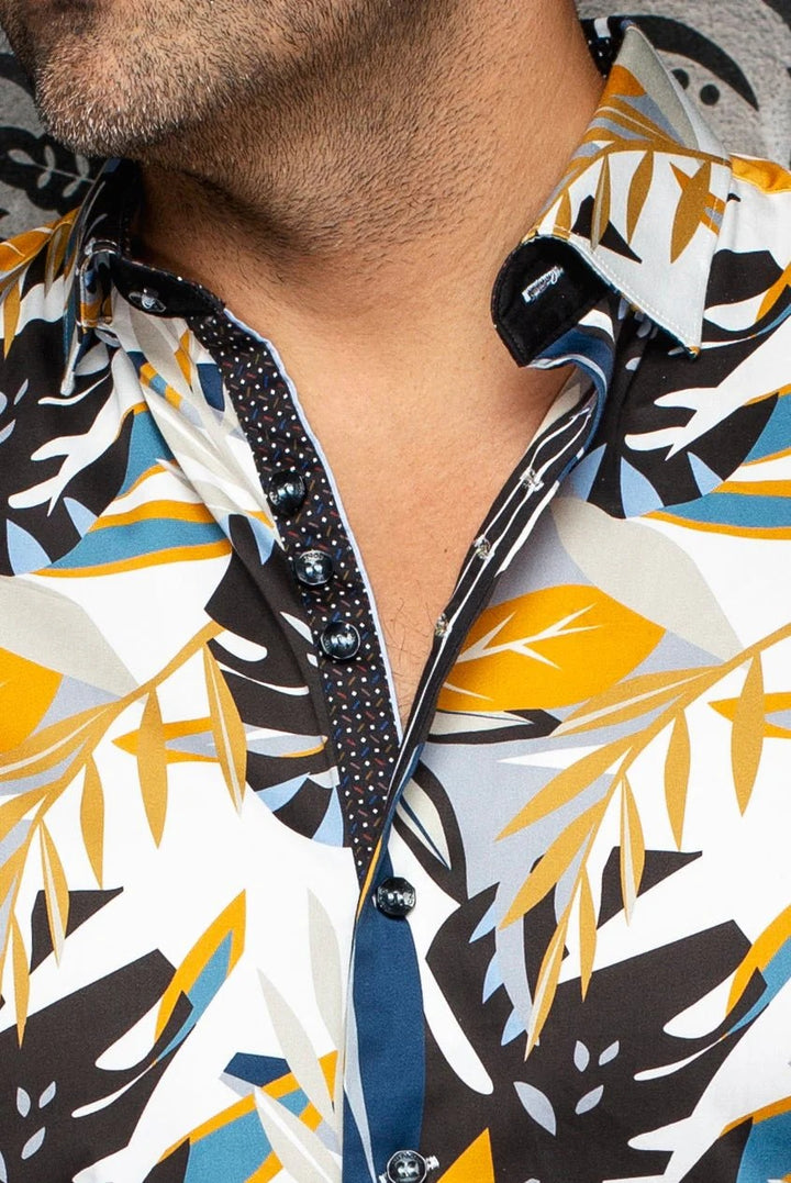 Au Noir Stretch Short Sleeve Shirt | Greenwild Gold