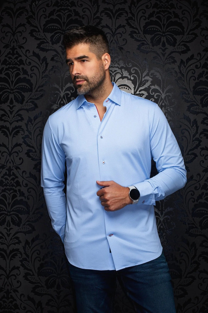 Au Noir Long Sleeves Performance | Salento Light Blue