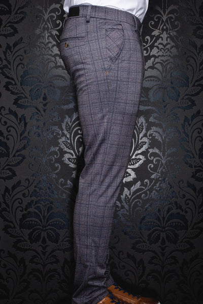 Au Noir Dressy Stretch Pant | Beretta Fiennes Grey - Men Fashion