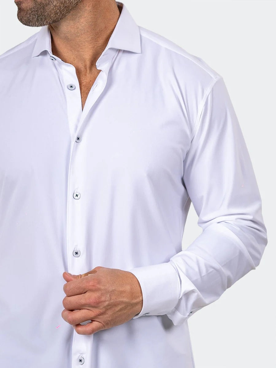 Maceoo Stretch Shirt | Eins Marthyr3008 White