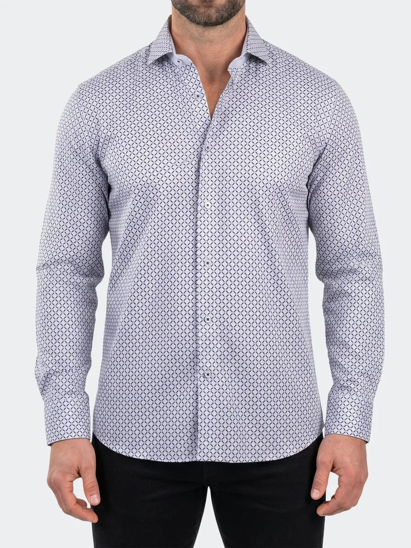 Maceoo Stretch Shirt | Einstein Dress Shirt LS Stretch Unknown3296 White
