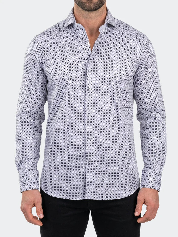 Maceoo Stretch Shirt | Einstein Dress Shirt LS Stretch Unknown3296 White