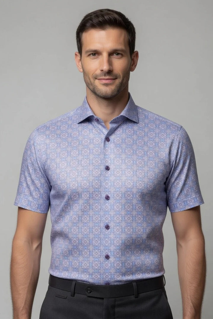 Masutto Short-Sleeve Shirt | BASTONI-06