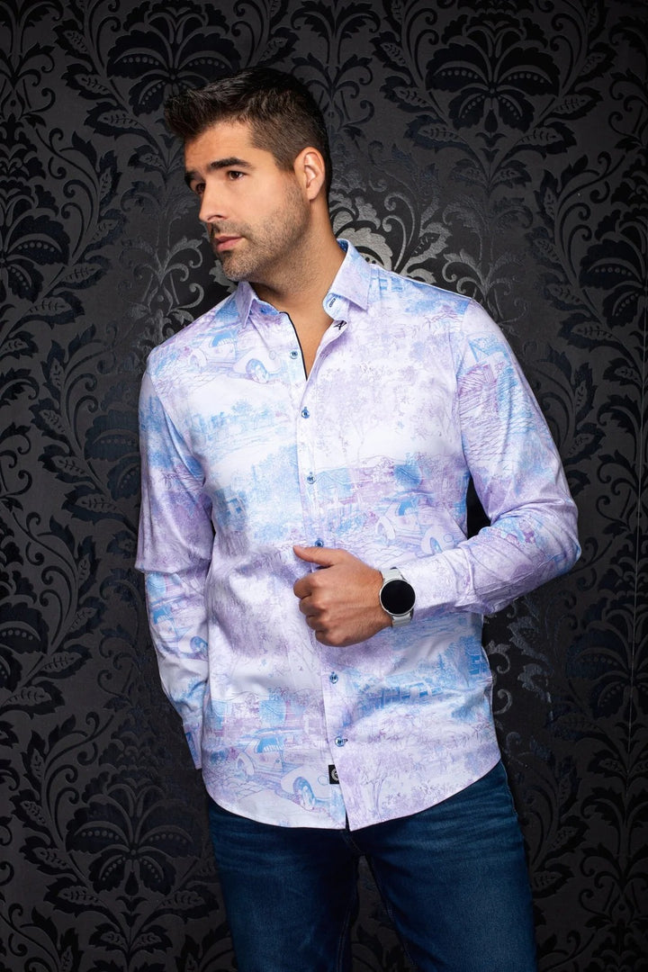 Au Noir Stretch Shirt | Breeze Pink