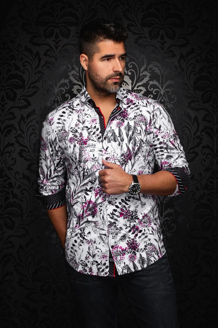 Au Noir Stretch Shirt | Devereaux White