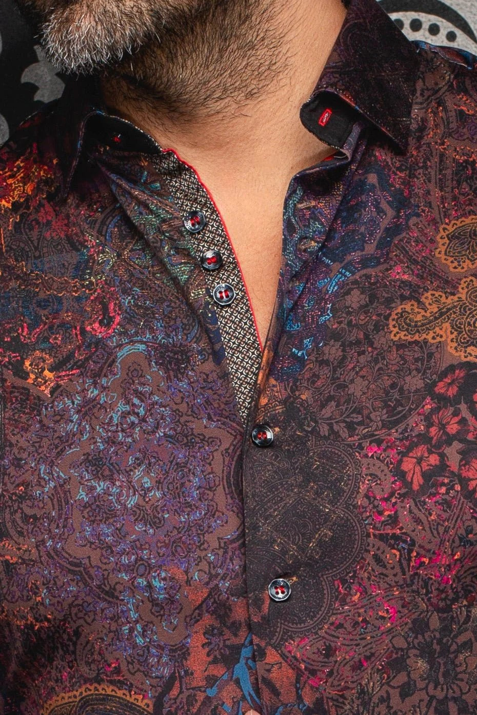 Au Noir Stretch Shirt | Indore Rust