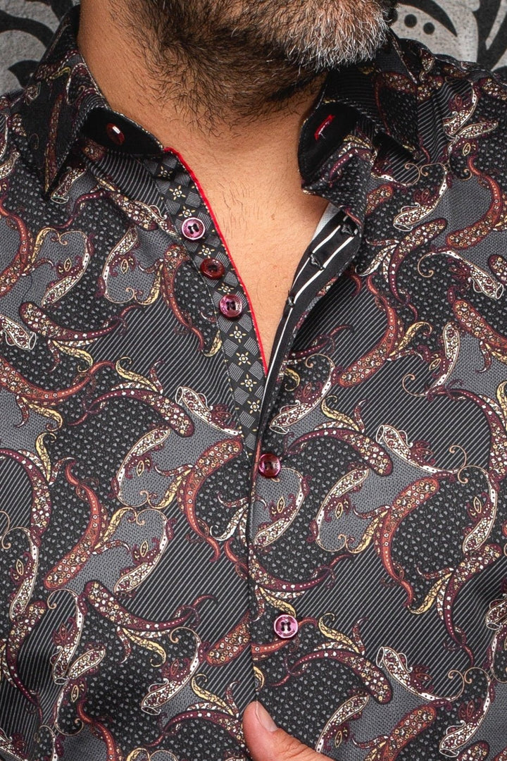 Au Noir Stretch Shirt | Mirage Black