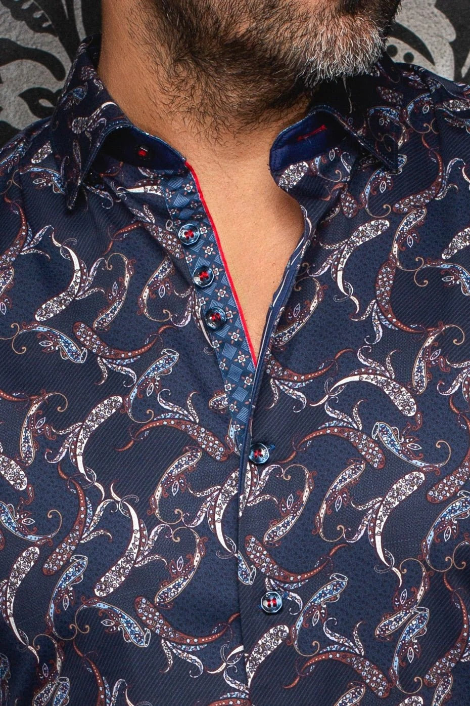 Au Noir Stretch Shirt | Mirage Navy