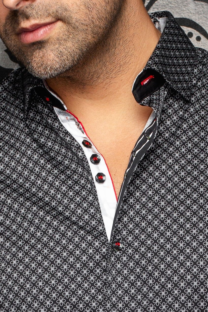 Au Noir Stretch Short Sleeve Shirt | Alona Black