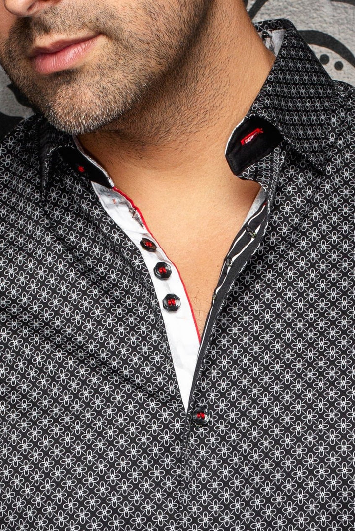 Au Noir Stretch Short Sleeve Shirt | Alona Black