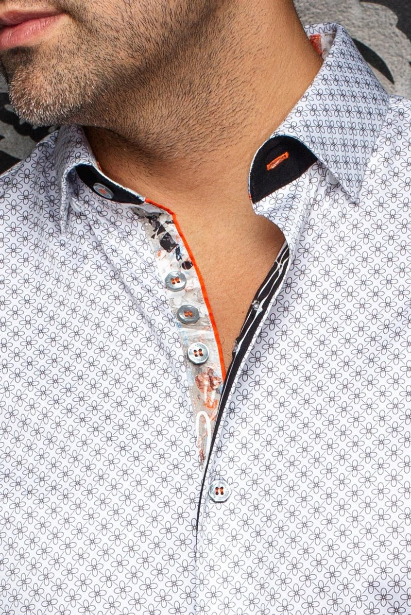 Au Noir Stretch Short Sleeve Shirt | Alona White – Men Fashion