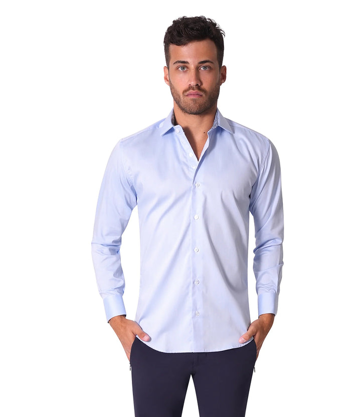 Bertigo Shirt | Austen Blue Twil Shirt