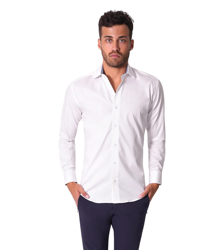 Bertigo Shirt | Austen White Twil Shirt