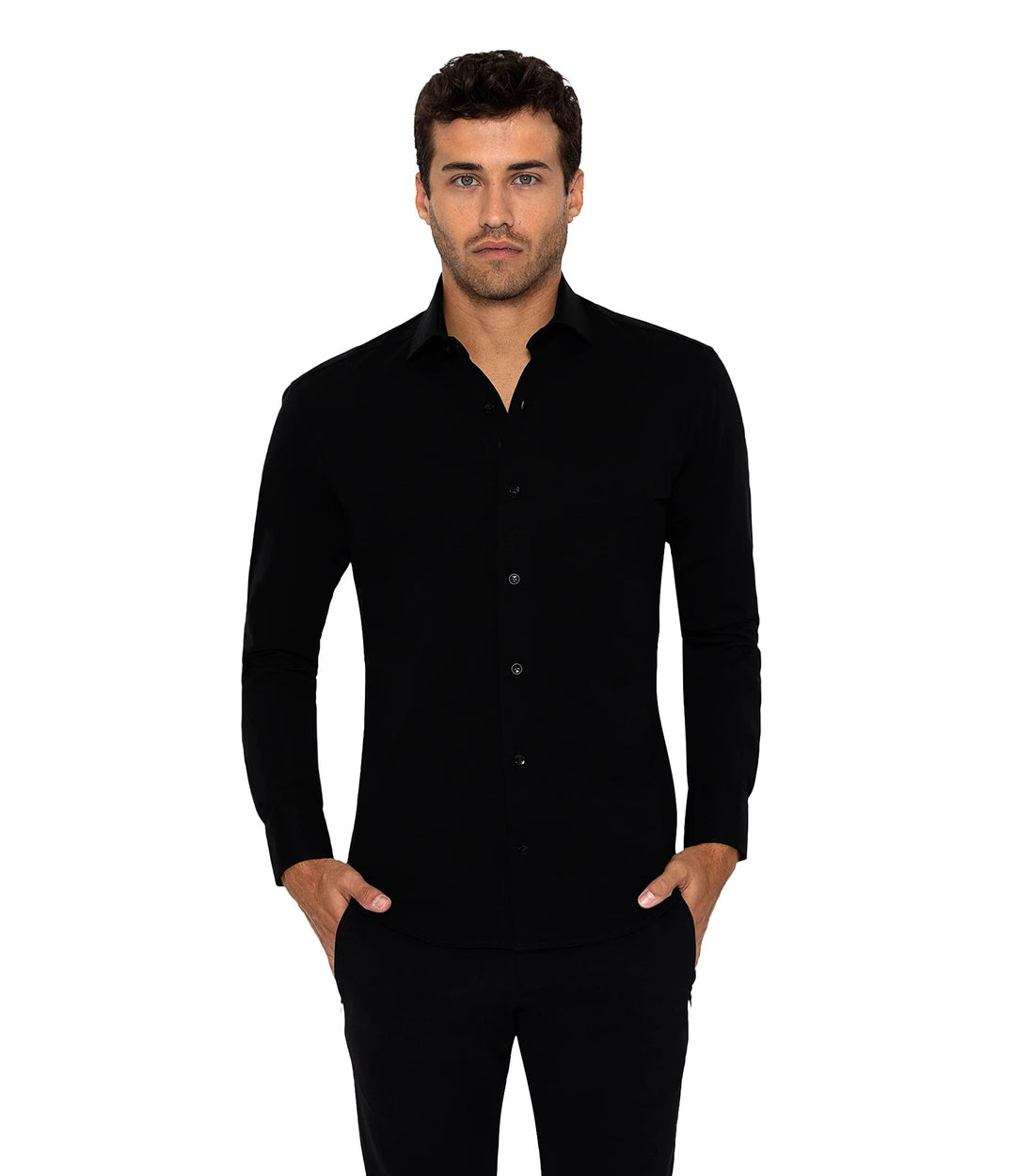 Bertigo Shirt  | Cooper Black Knit Shirt