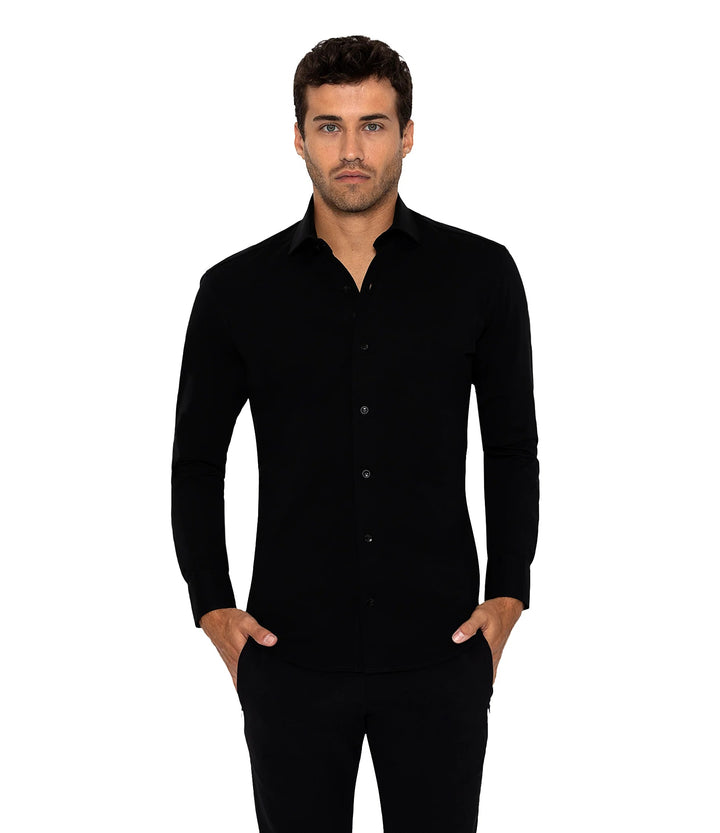 Bertigo Shirt  | Cooper Black Knit Shirt