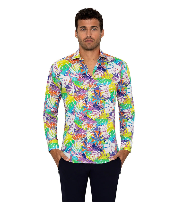 Bertigo Shirt | David White Leaf Shirt