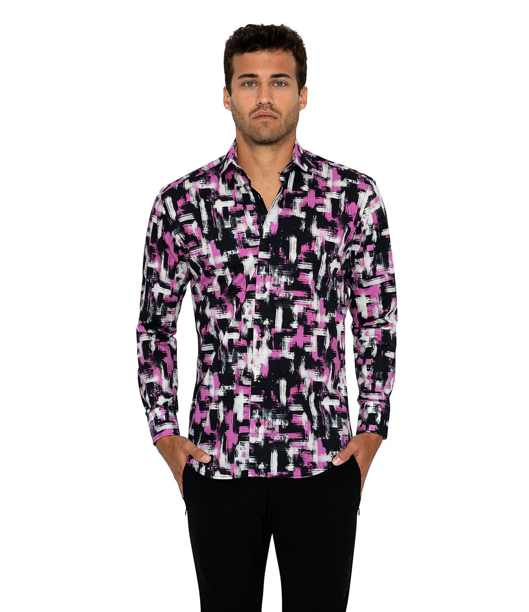 Bertigo Shirt  | HUNTER BLACK PAINT SHIRT