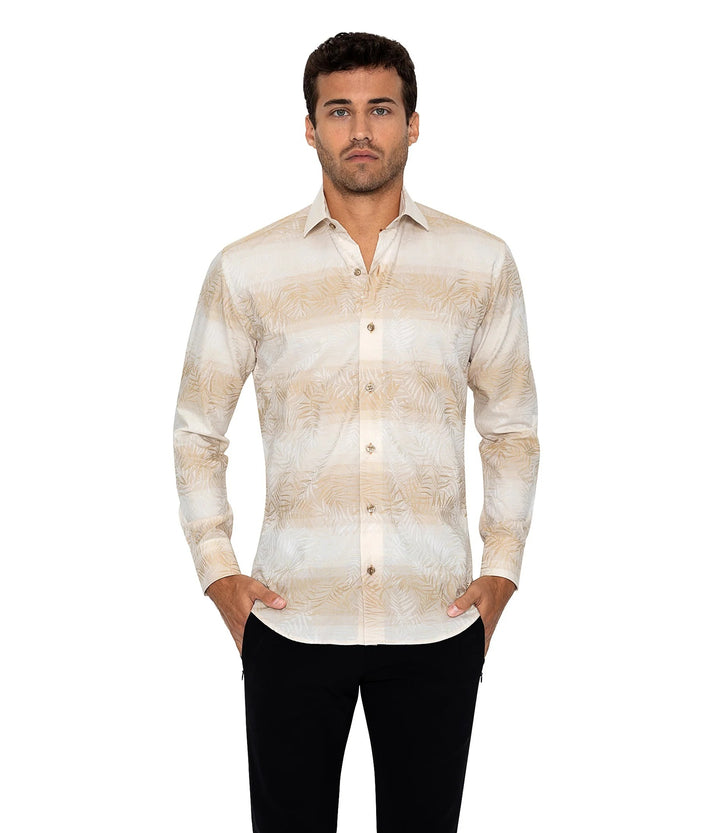 Bertigo Shirt  | Johnny Tan Leaf Shirt